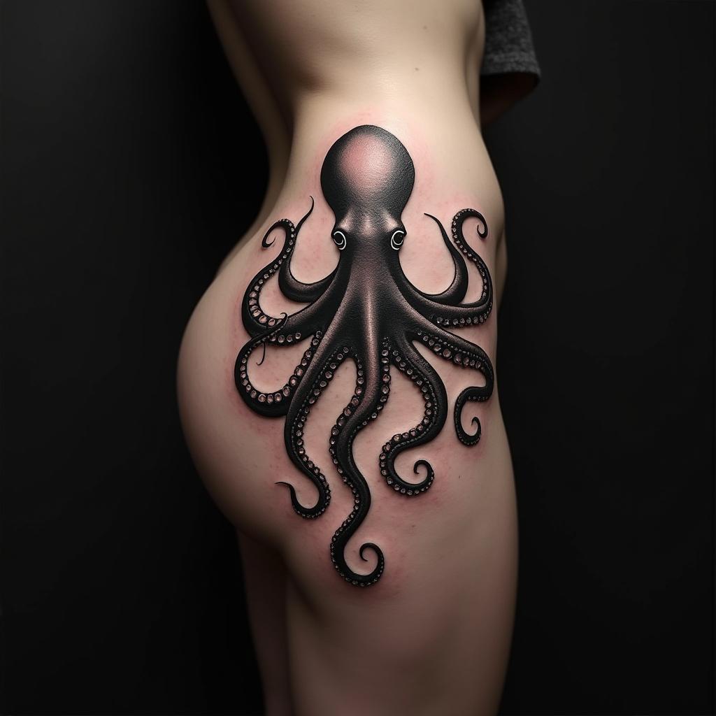 Octopus Tattoos On Hip 2