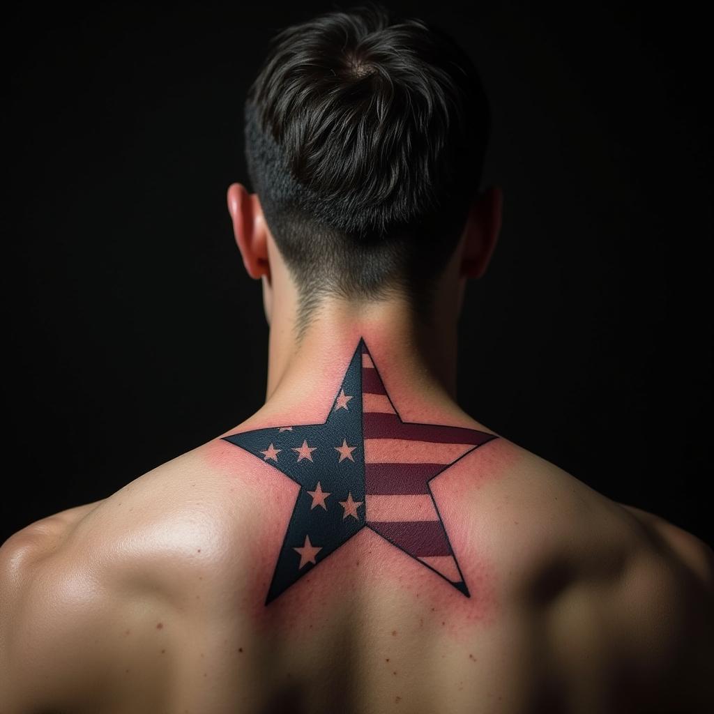 Patriotic Tattoo On Back 4