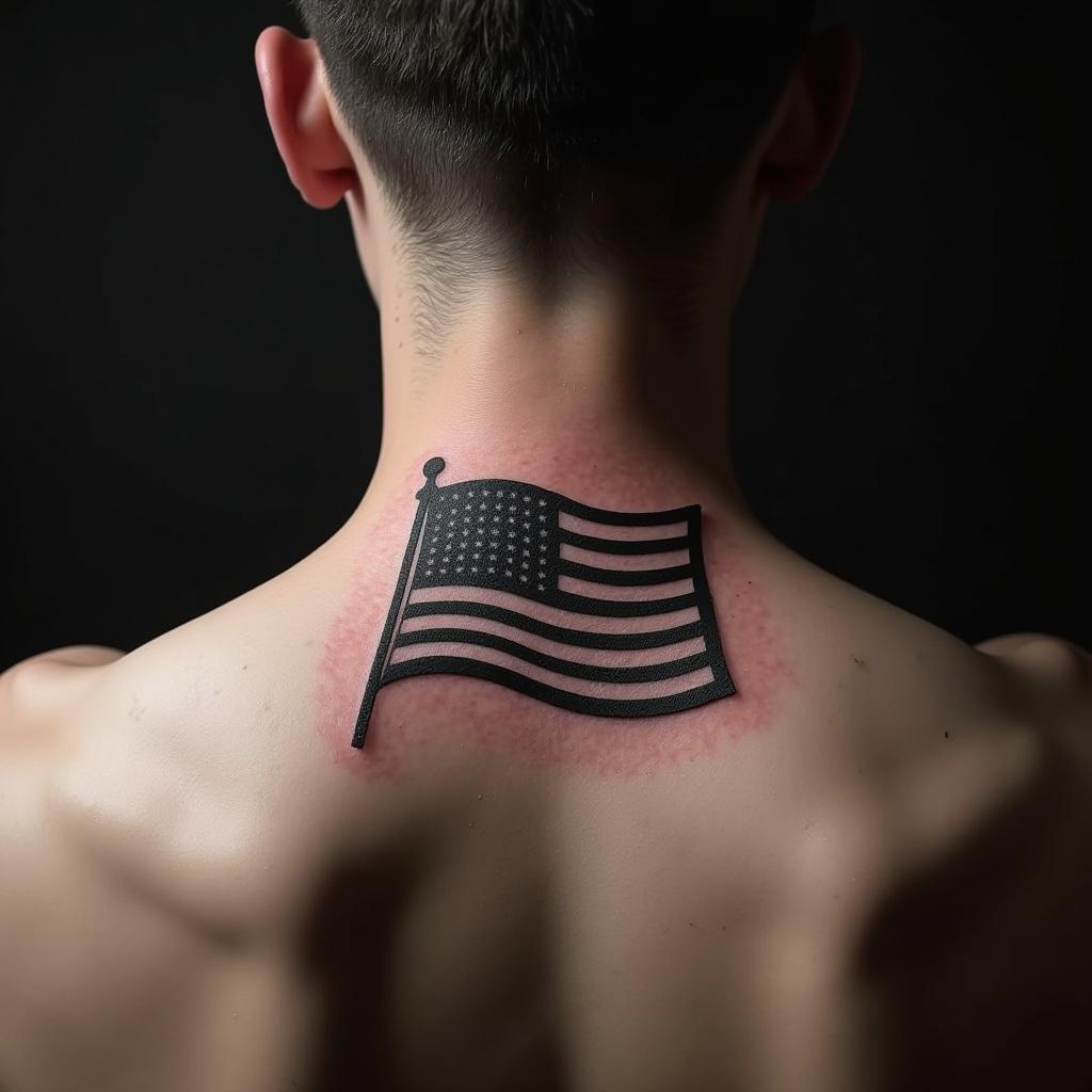 Patriotic Tattoo On Back 5