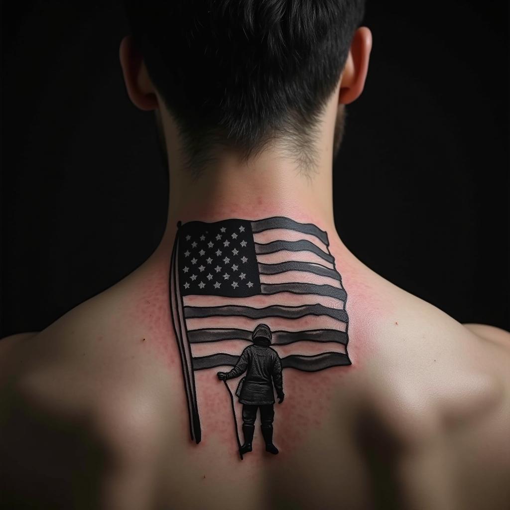 Patriotic Tattoo On Back 6