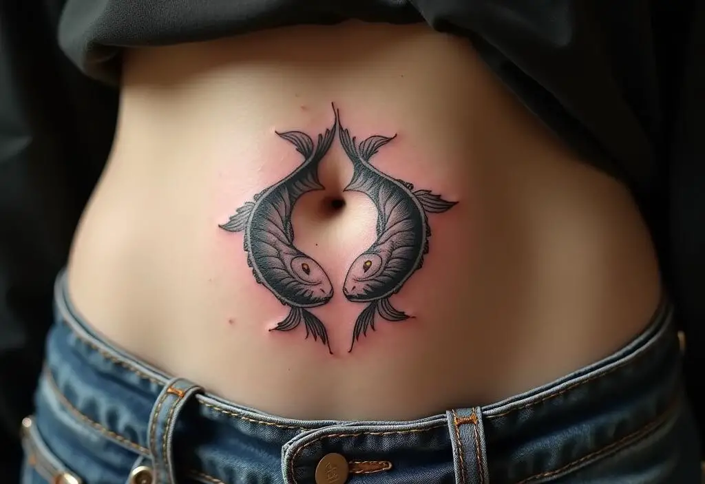 Pisces Sign Tattoo 1