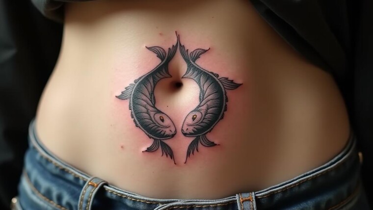 Pisces Sign Tattoo 1