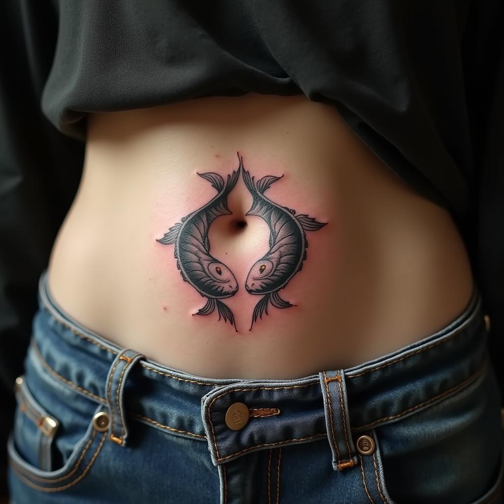 Pisces Sign Tattoo 1