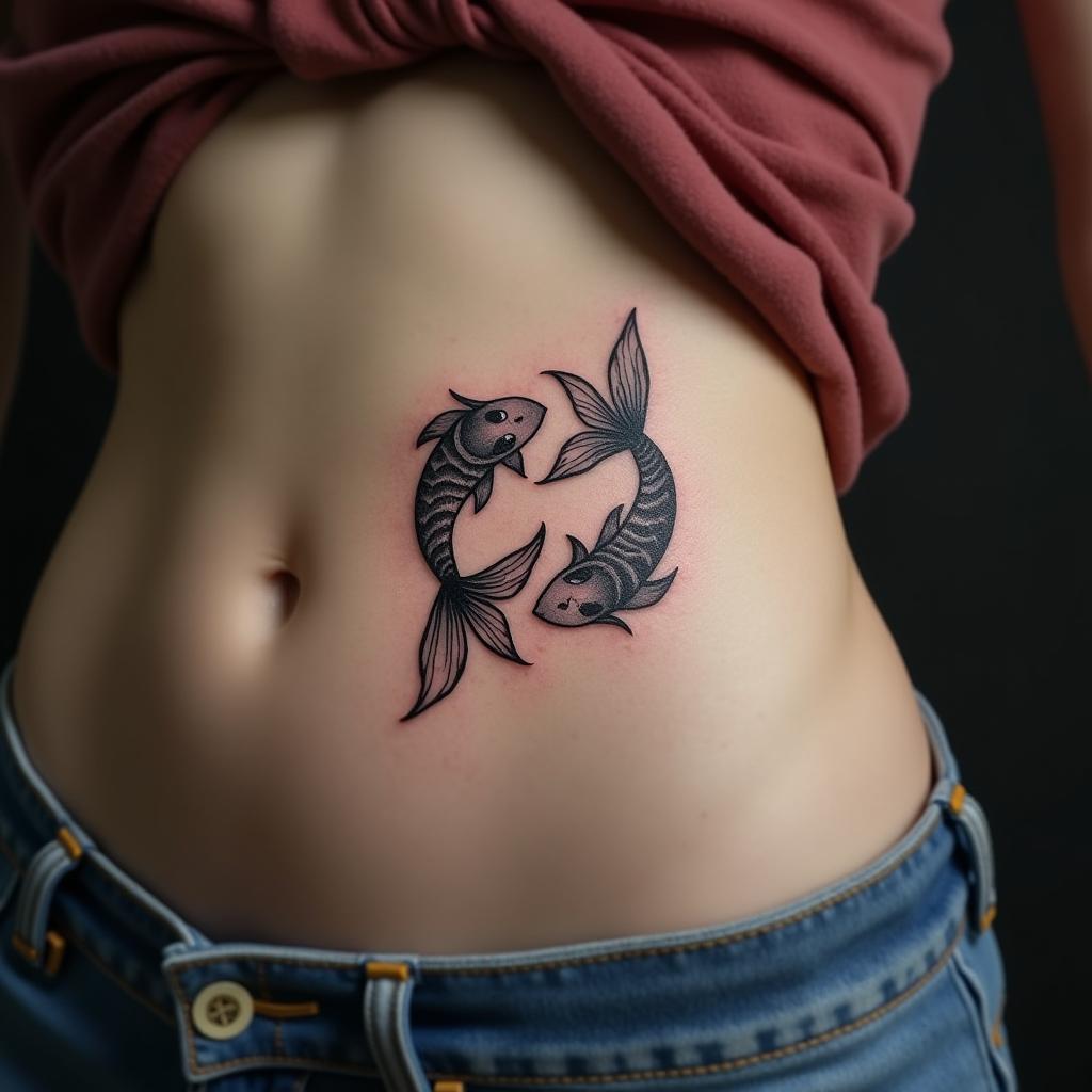 Pisces Sign Tattoo 10