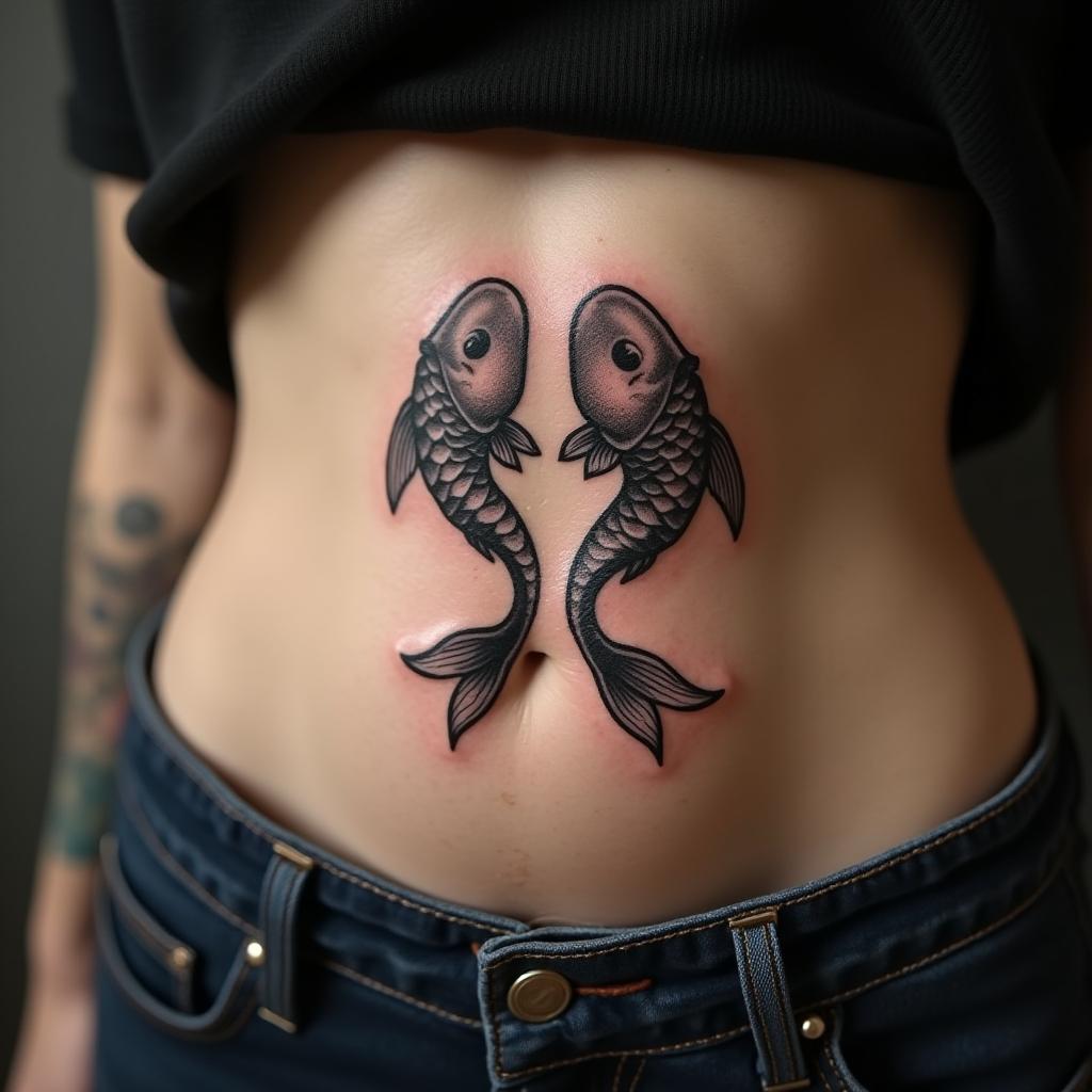 Pisces Sign Tattoo 12