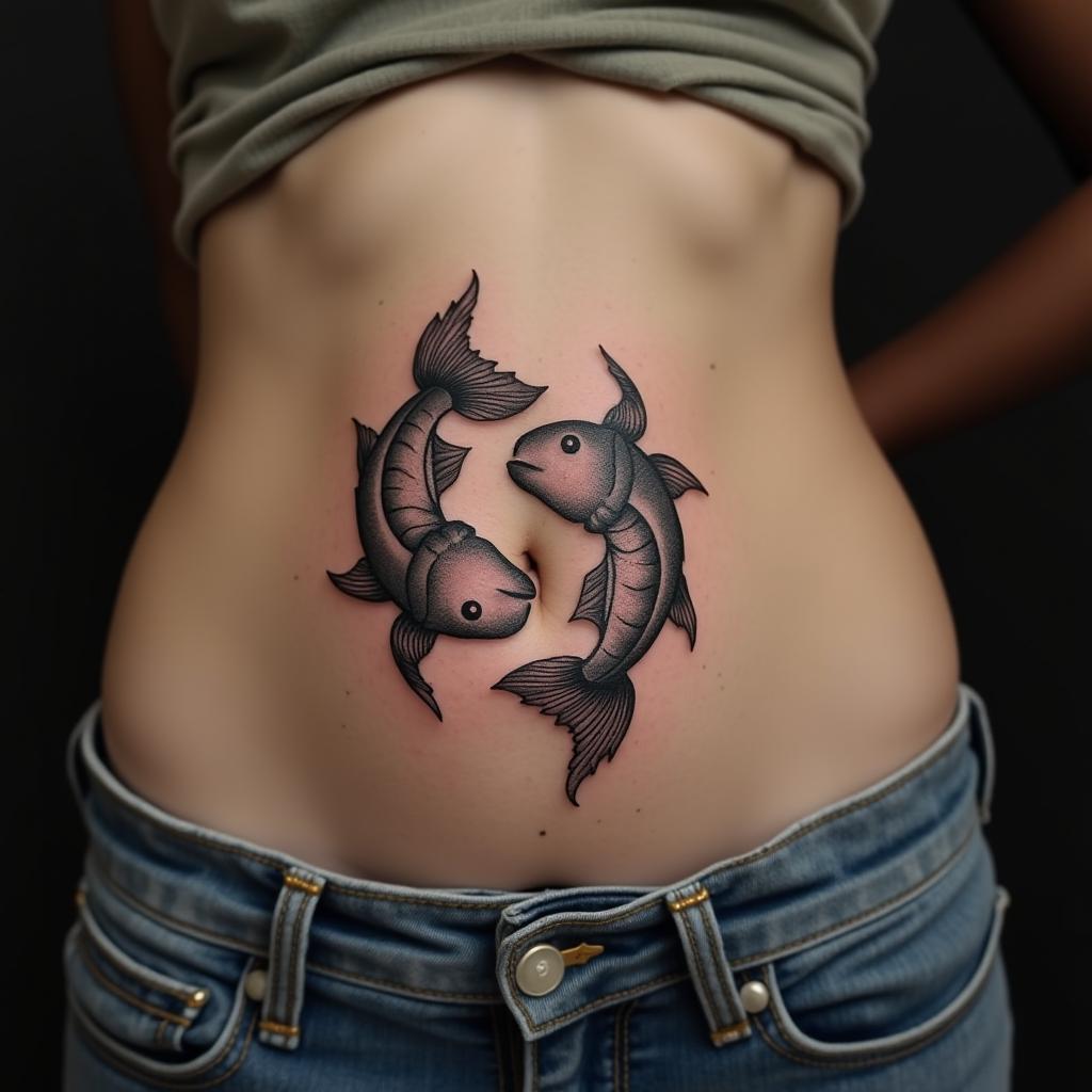 Pisces Sign Tattoo 2