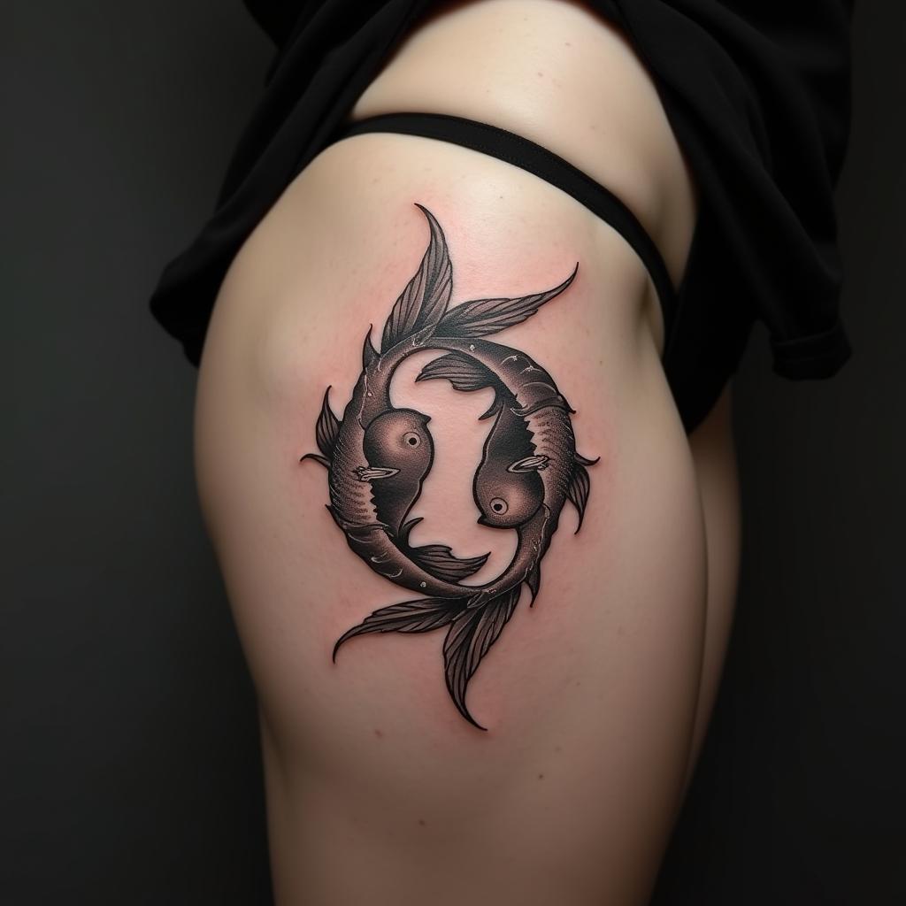 Pisces Sign Tattoo 24