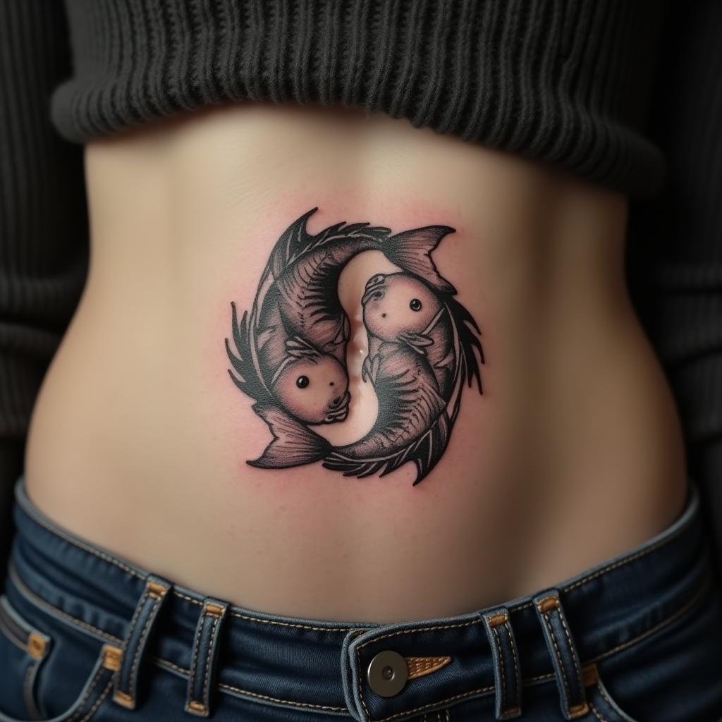 Pisces Sign Tattoo 3