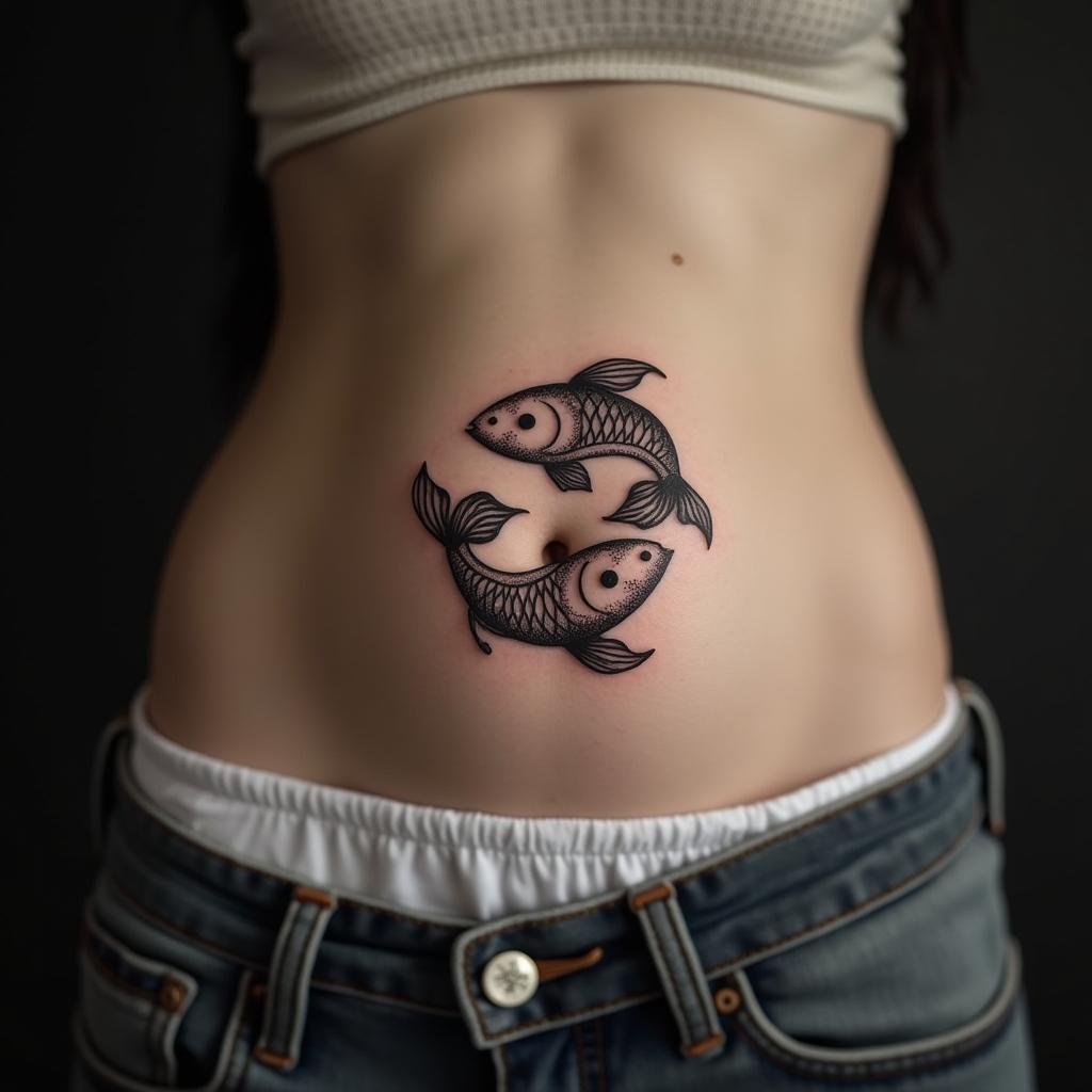 Pisces Sign Tattoo 5