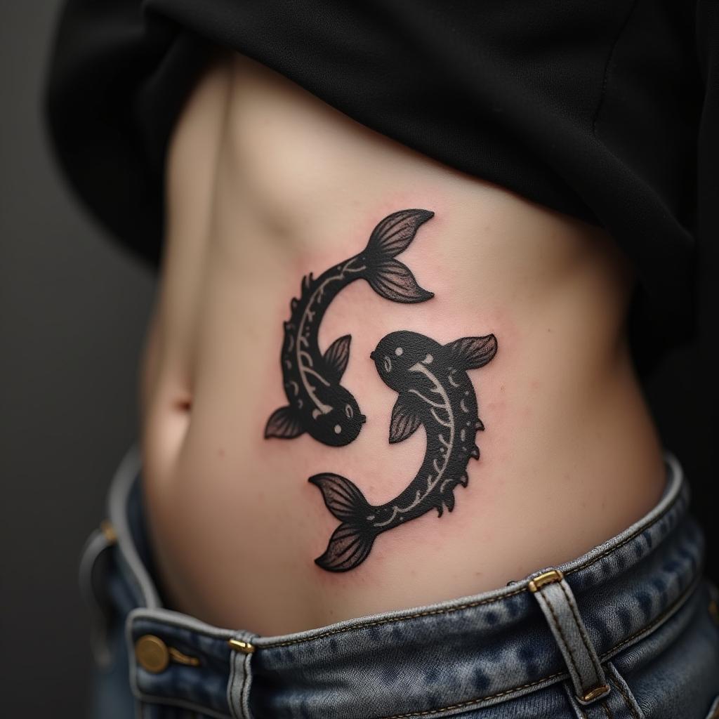 Pisces Sign Tattoo 6