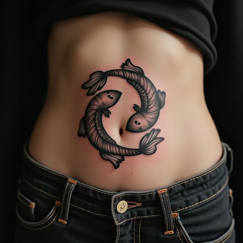 Pisces Sign Tattoo 7