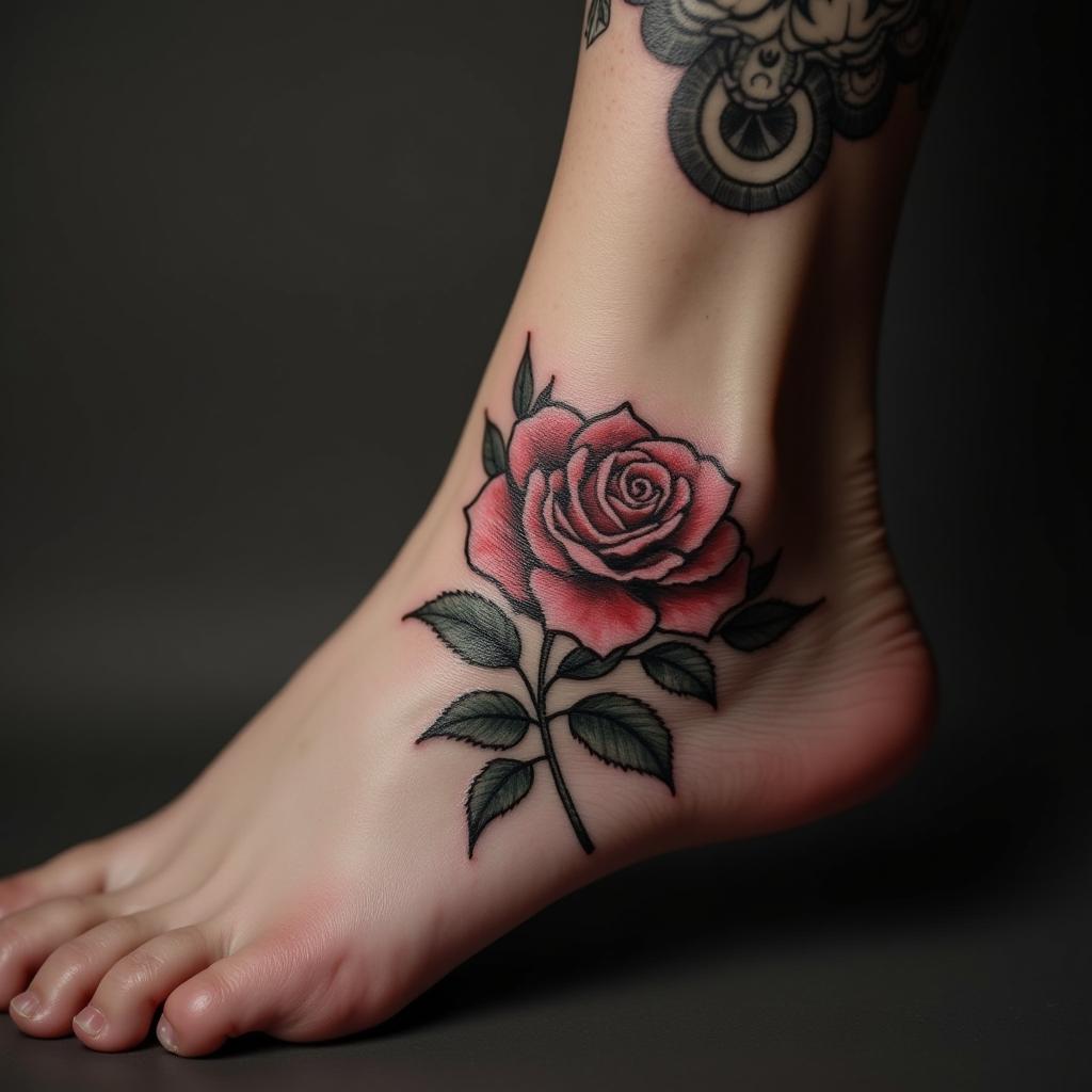 Trendy Ankle Tattoo 6